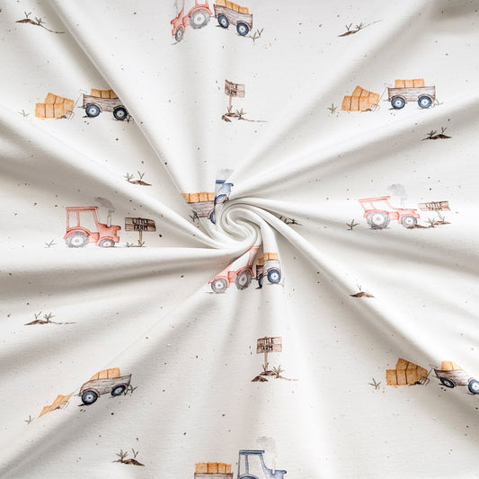 Jersey Treckerfahrt creme