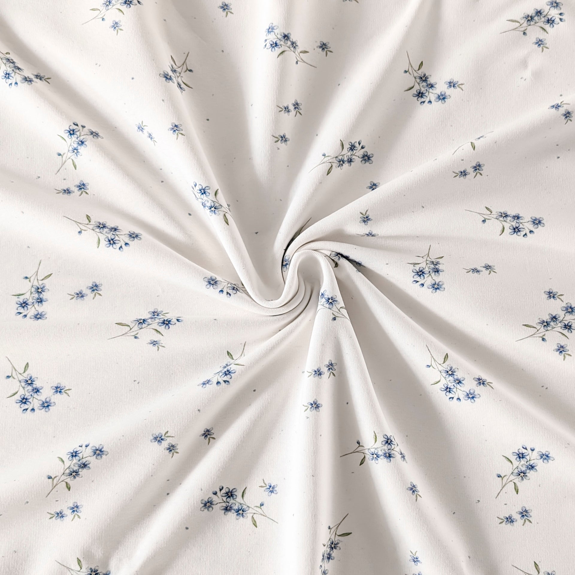 French Terry Vergissmeinnicht (Blumen)