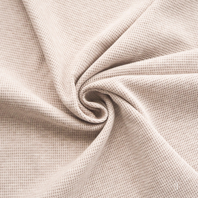 Waffeljersey Mandel meliert (Farbe 004)