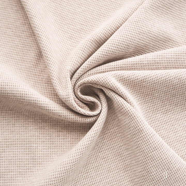 Waffeljersey Mandel meliert (Farbe 004)
