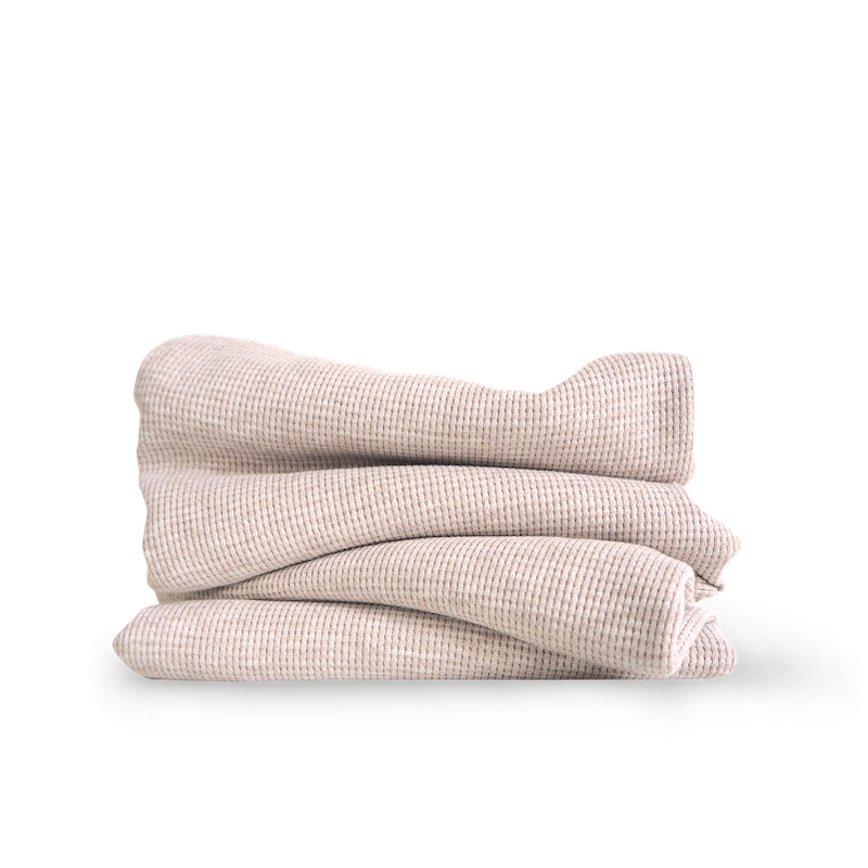 Waffeljersey Mandel meliert (Farbe 004)