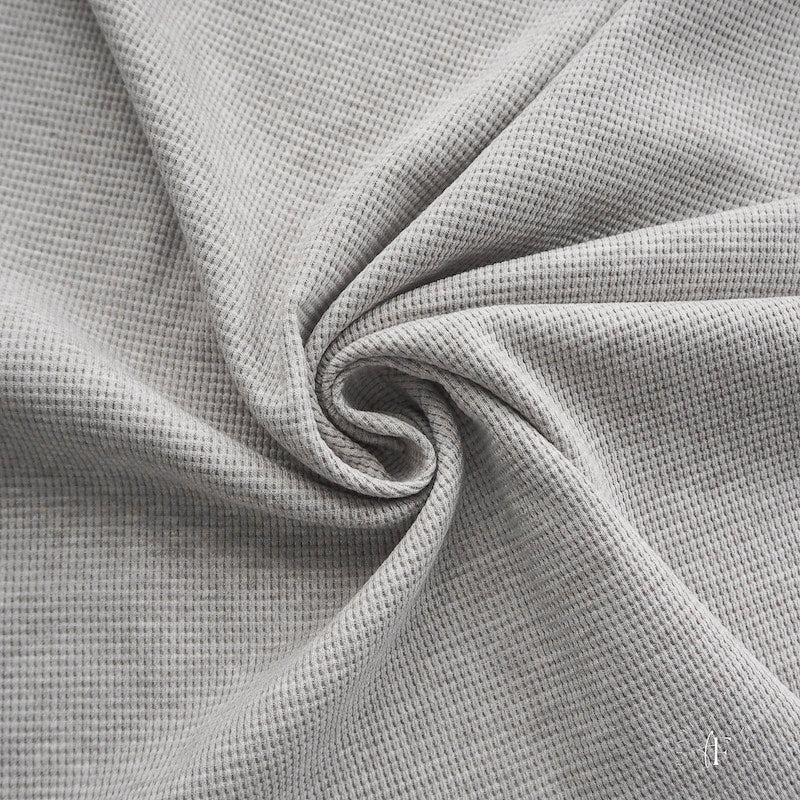 Waffeljersey Grau meliert (Farbe 037)