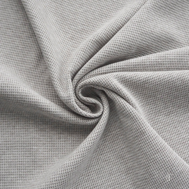 Waffeljersey Grau meliert (Farbe 037)