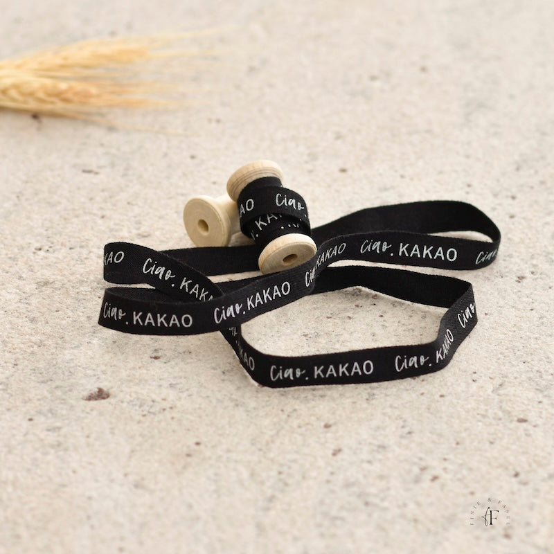 Designband schwarz "ciao kakao"