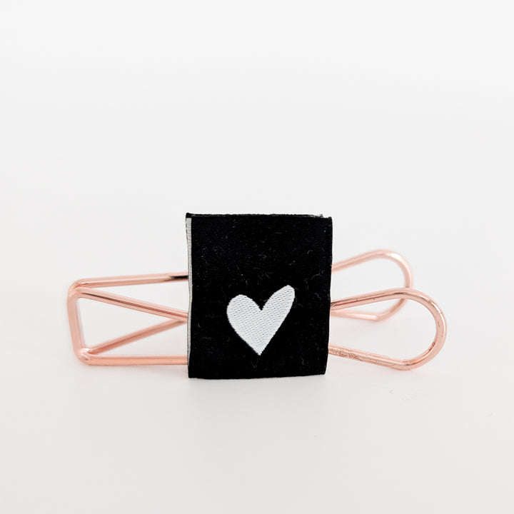 Weblabel schwarz "Herz"