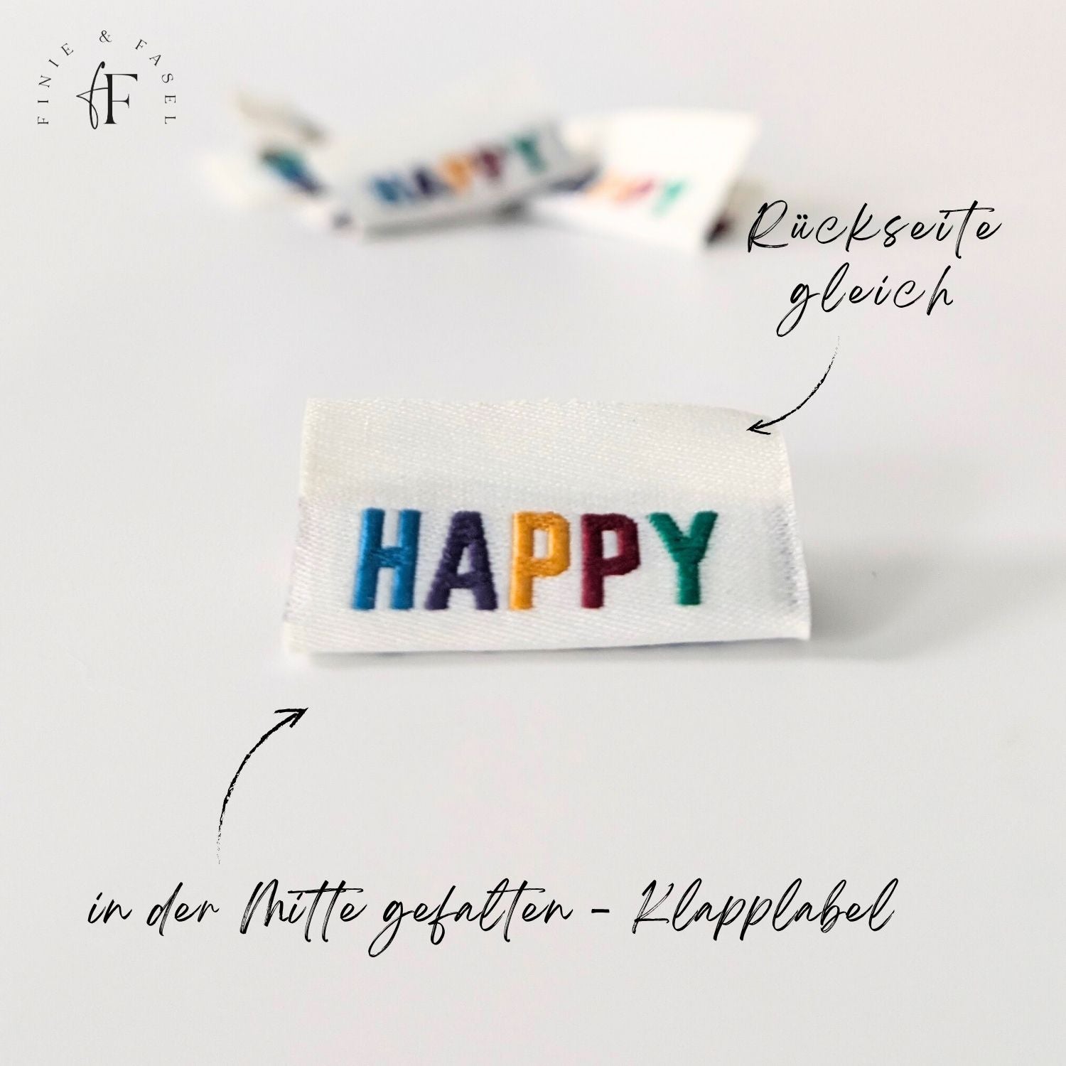 Weblabel HAPPY (bunt)