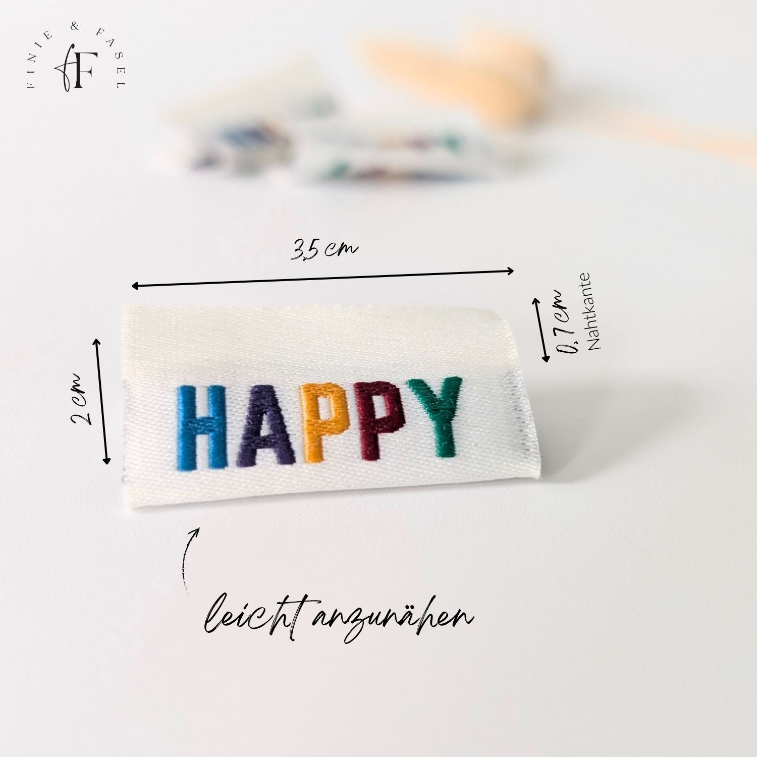 Weblabel HAPPY (bunt)