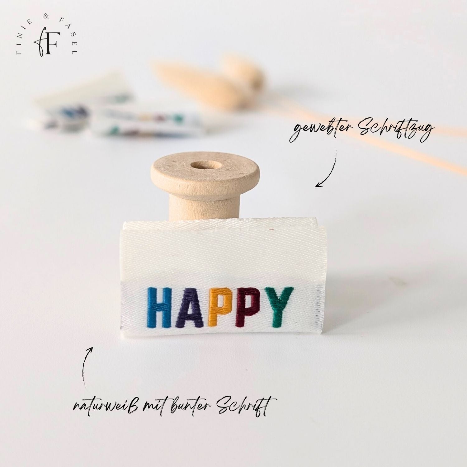 Weblabel HAPPY (bunt)