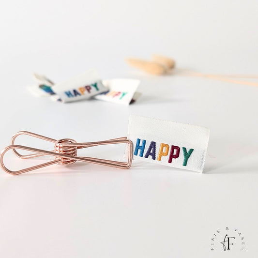 Weblabel HAPPY (bunt)