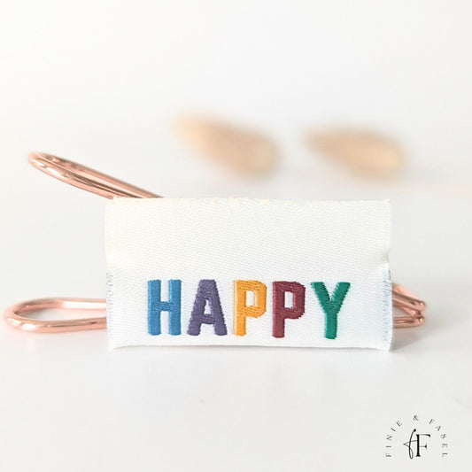 Weblabel HAPPY (bunt)