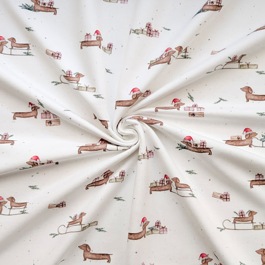 French Terry Weihnachtsdackel