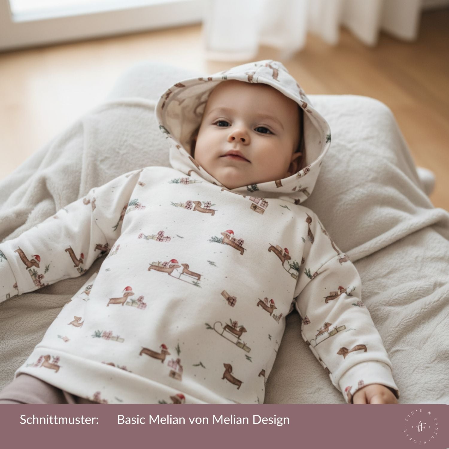 French Terry Weihnachtsdackel