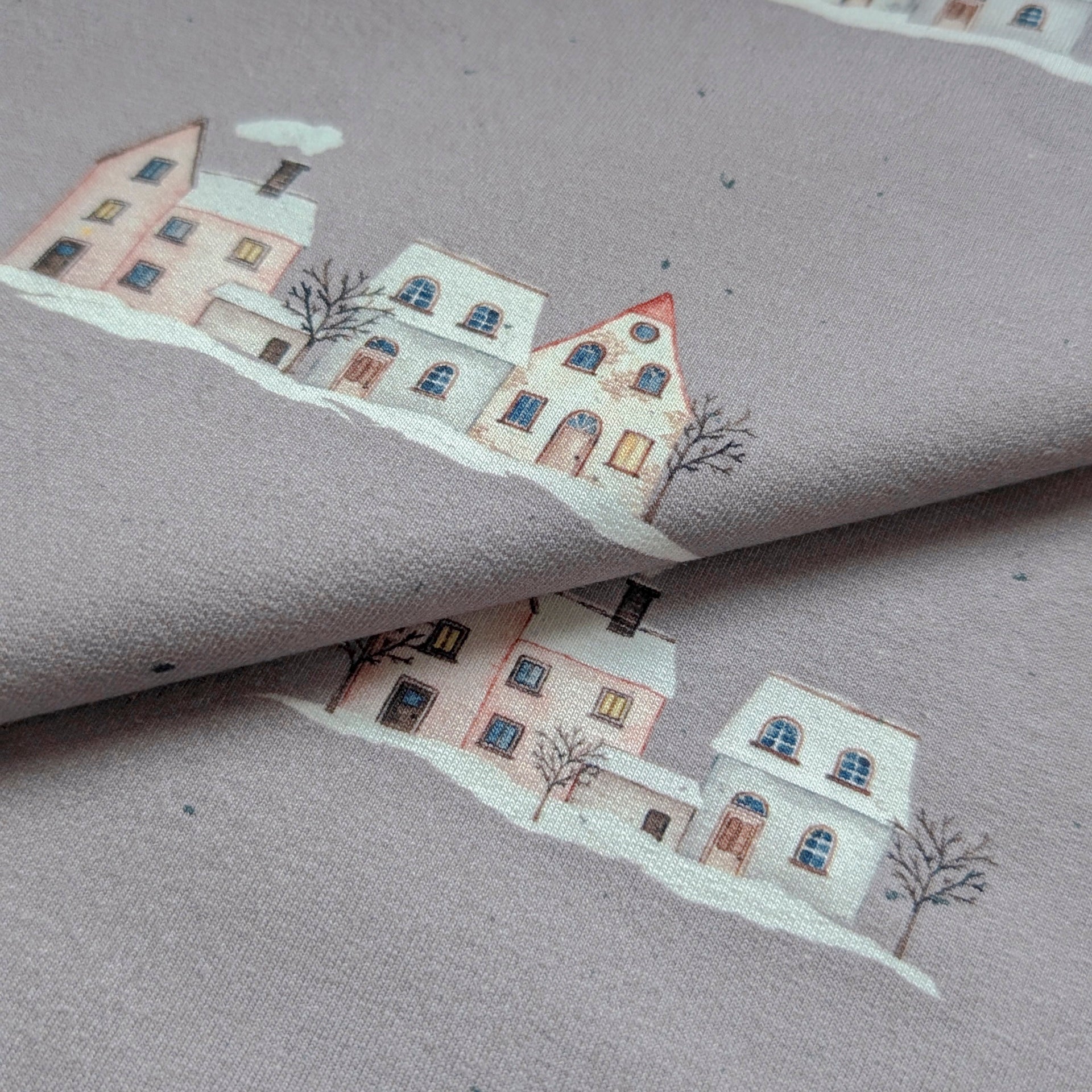 French Terry Winter Village