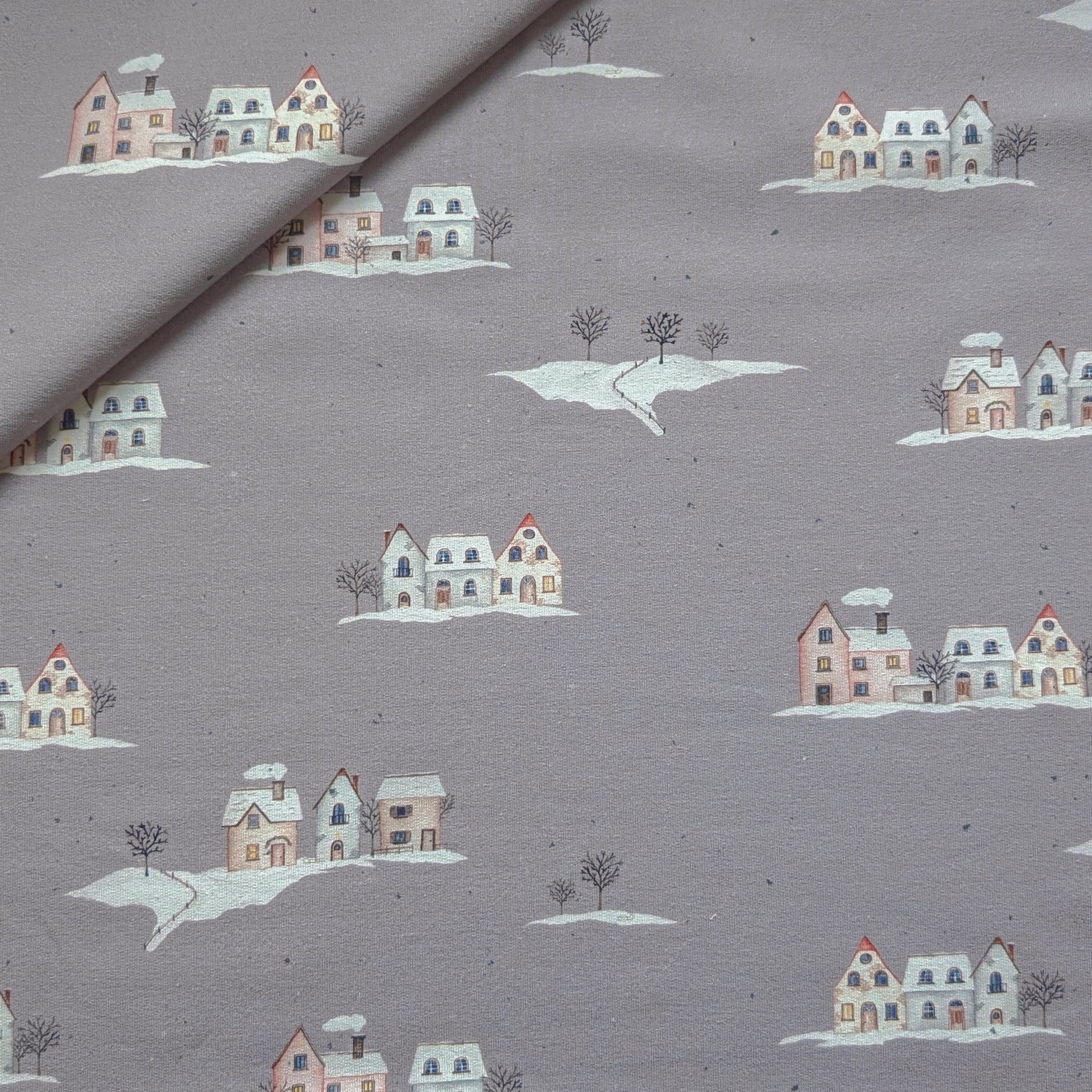 French Terry Winter Village