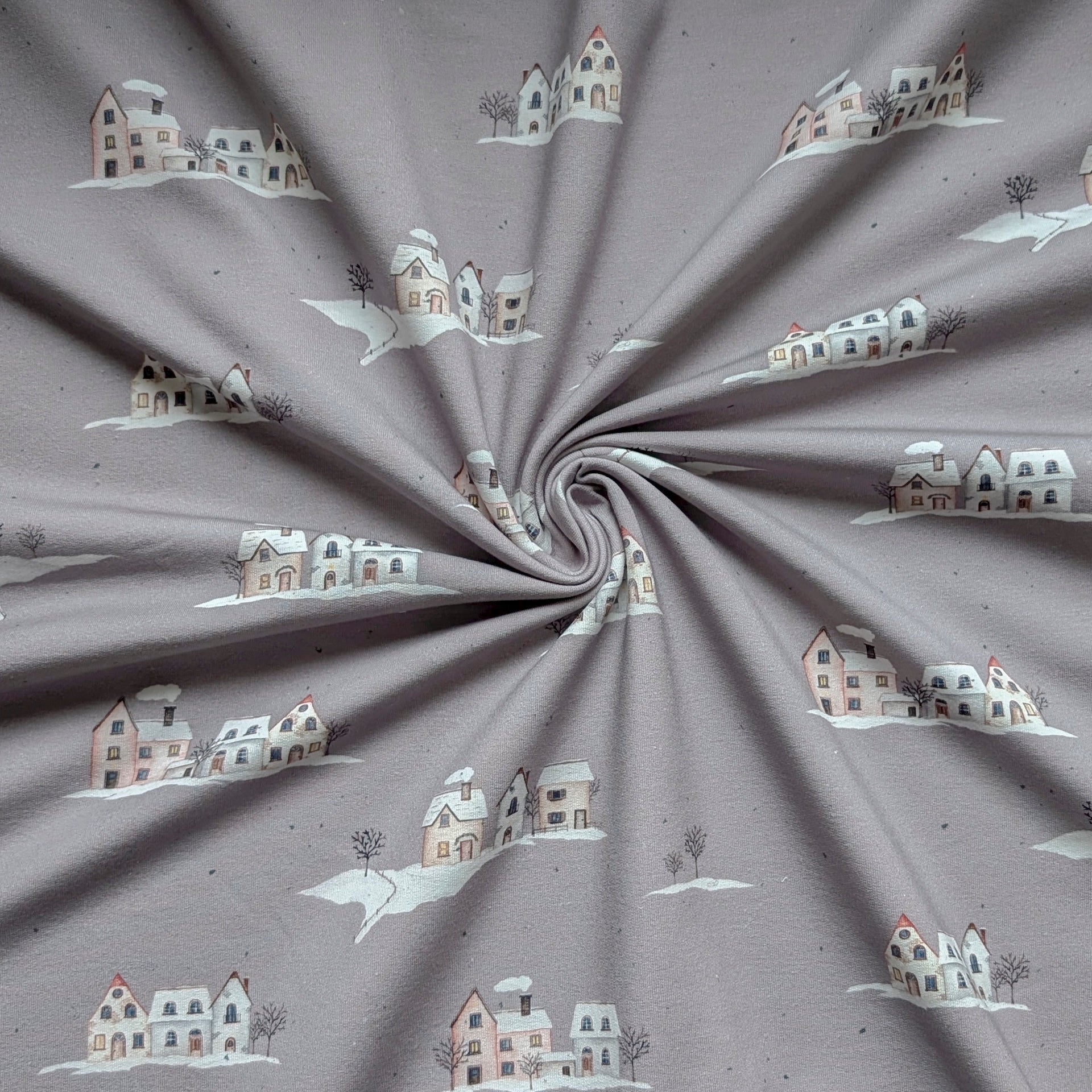 French Terry Winter Village