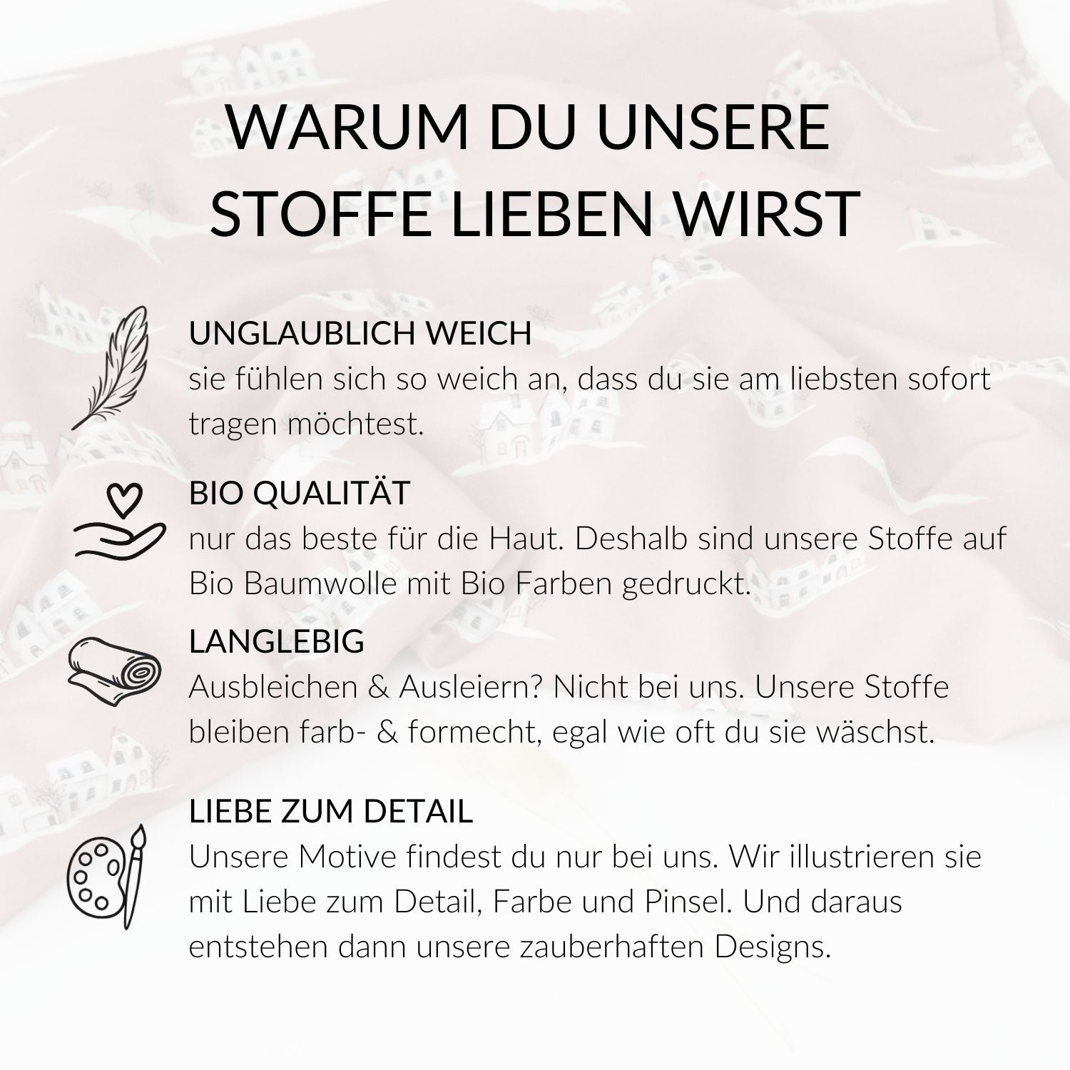 Vorbestellung French Terry Winterdorf rosa