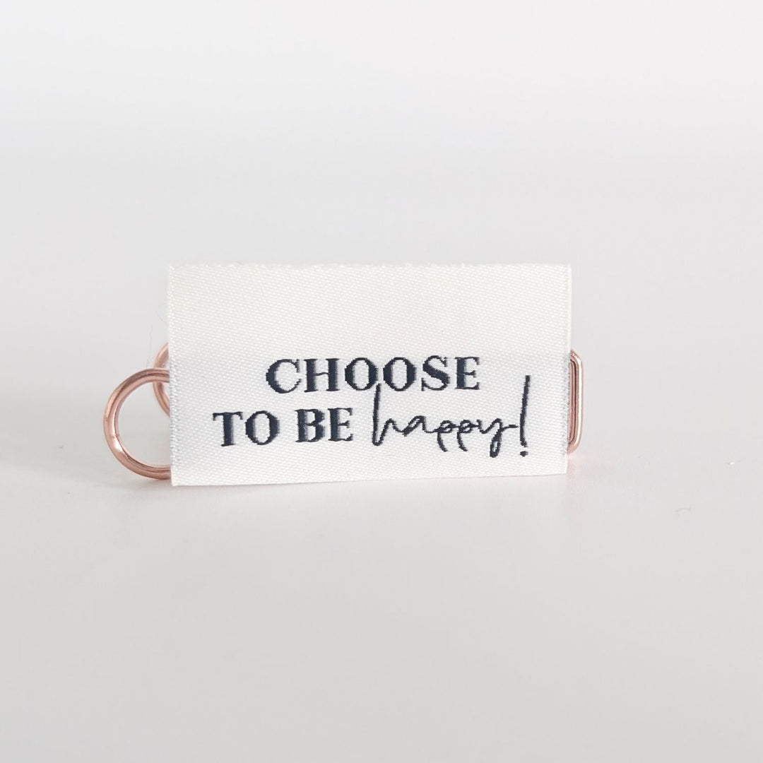 Weblabel "choose to be happy"
