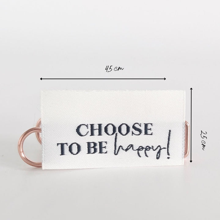 Weblabel "choose to be happy"