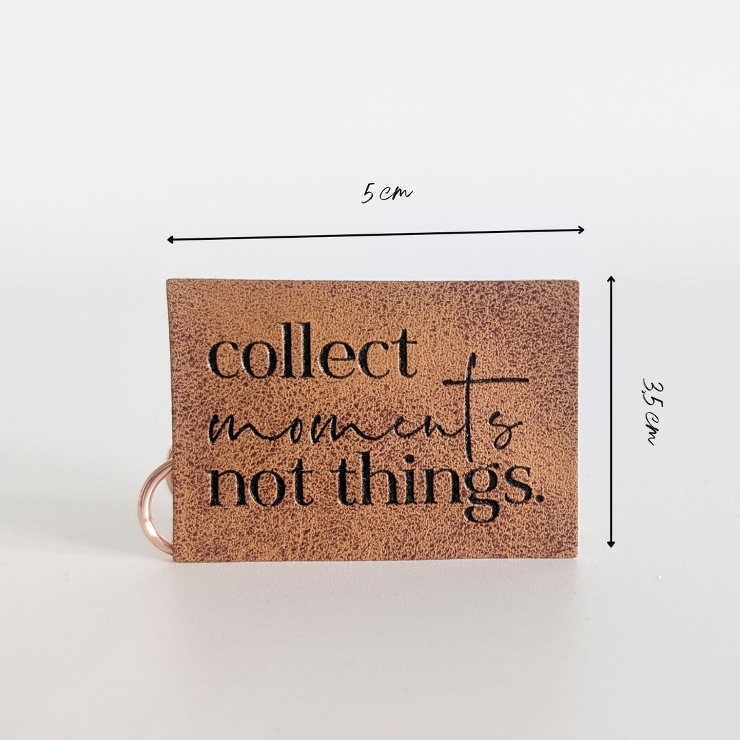 Kunstlederlabel "Collect moments"