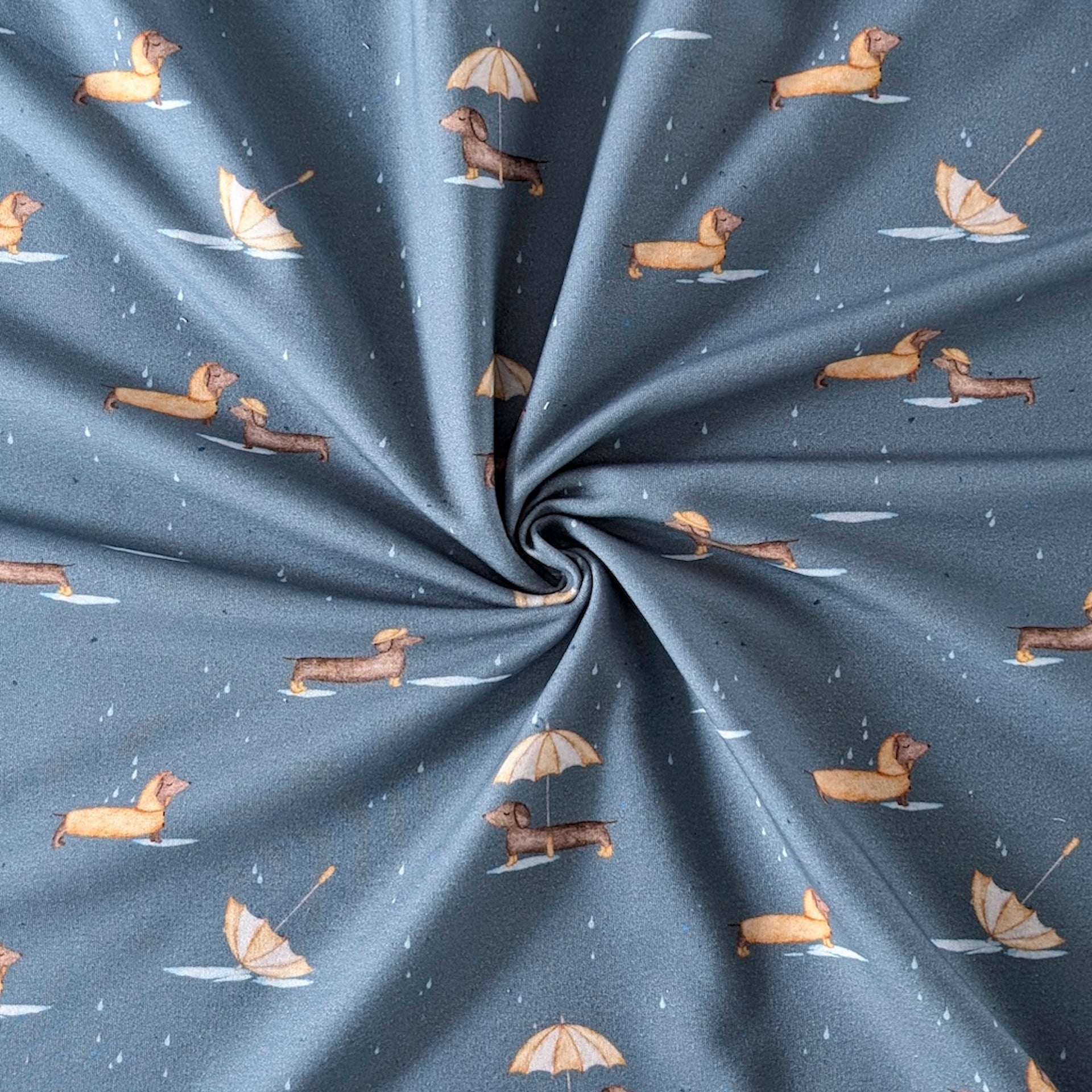 French Terry Patschedackel blau