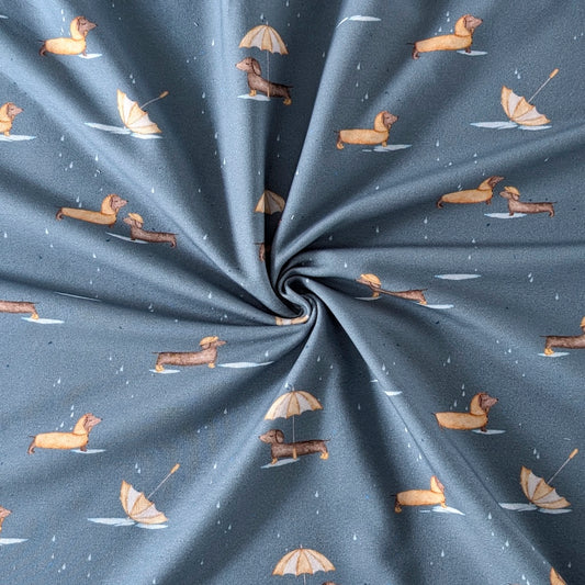 French Terry Patschedackel blau