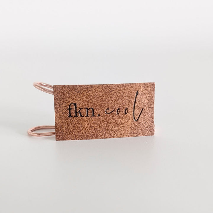 Kunstlederlabel "fnk cool"