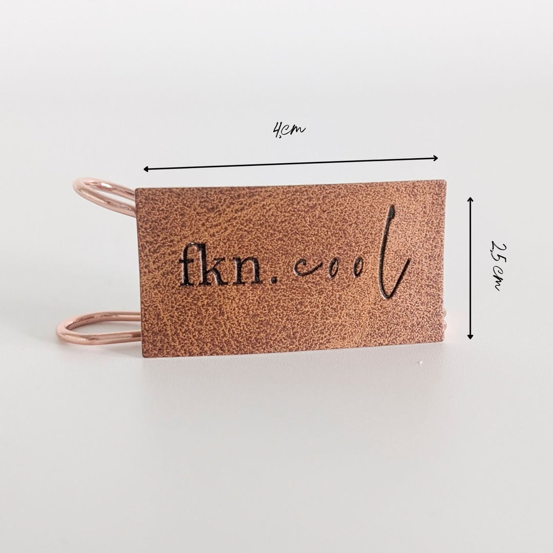 Kunstlederlabel "fnk cool"