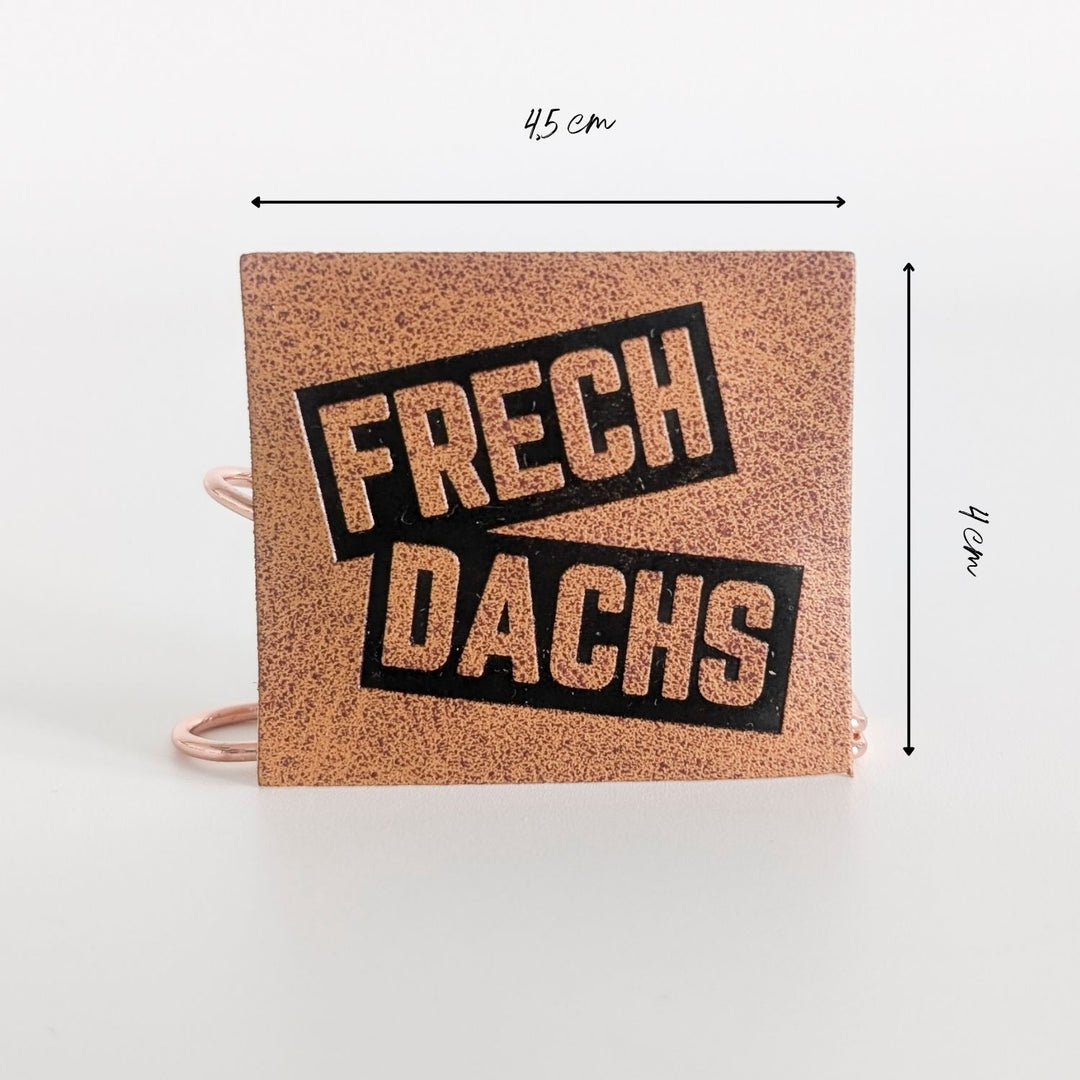 Kunstlederlabel "Frechdachs"