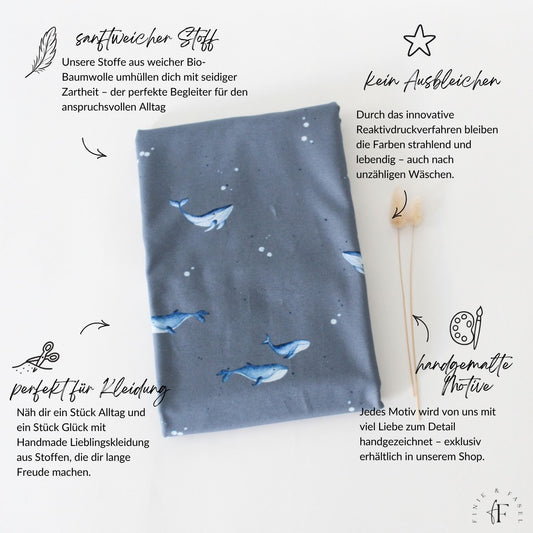 Jersey Wale blau