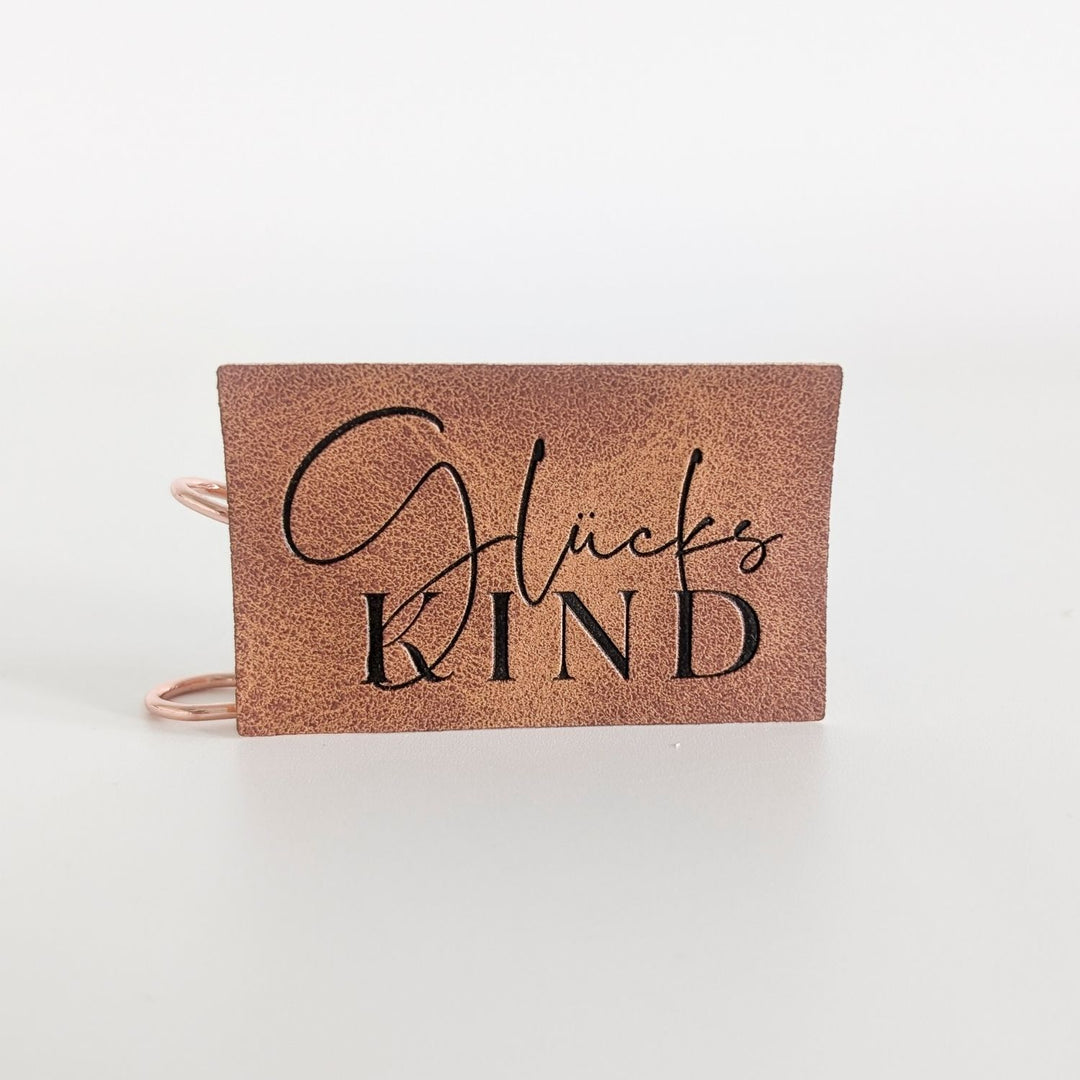 Kunstlederlabel "Glückskind"