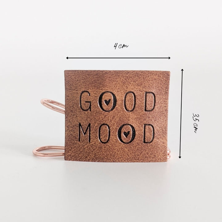 Kunstlederlabel "Good Mood"