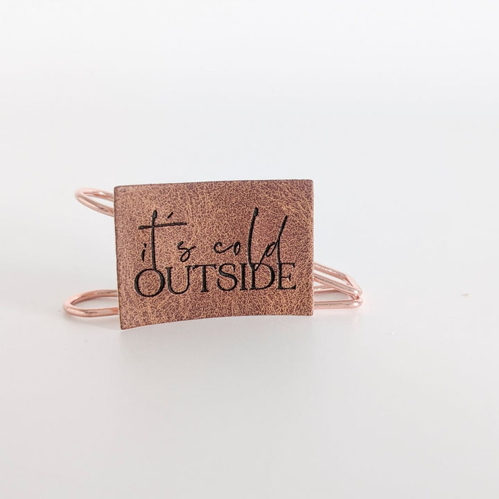 Kunstlederlabel "it´s cold outside"