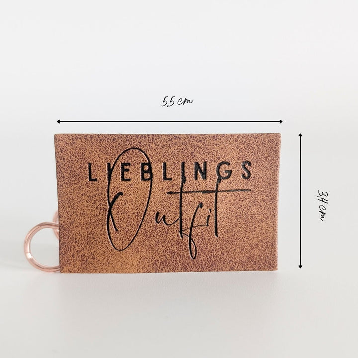 Kunstlederlabel "Lieblingsoutfit"