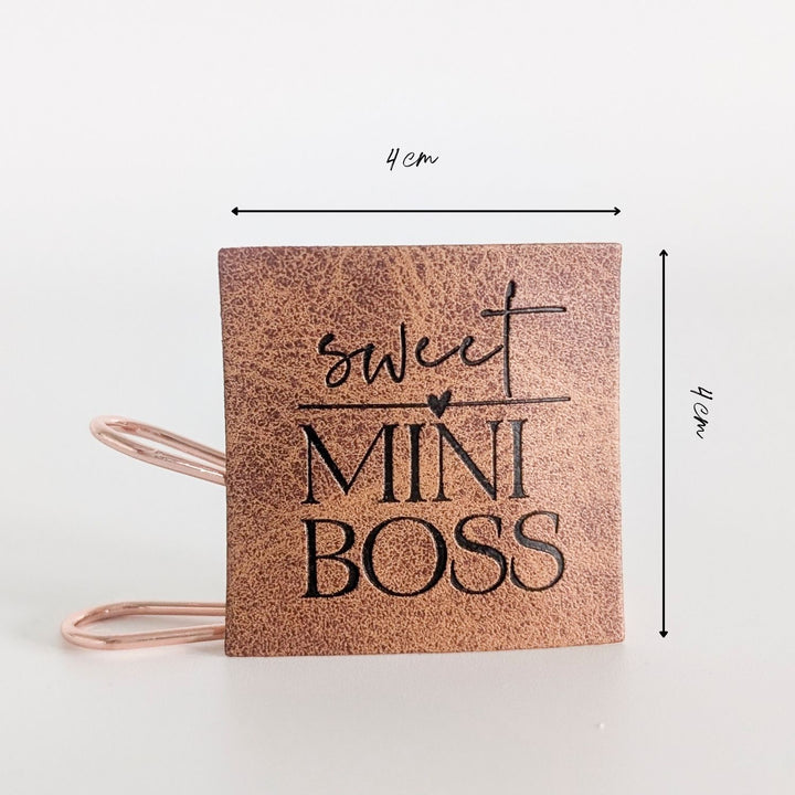 Kunstlederlabel "Sweet Mini Boss"