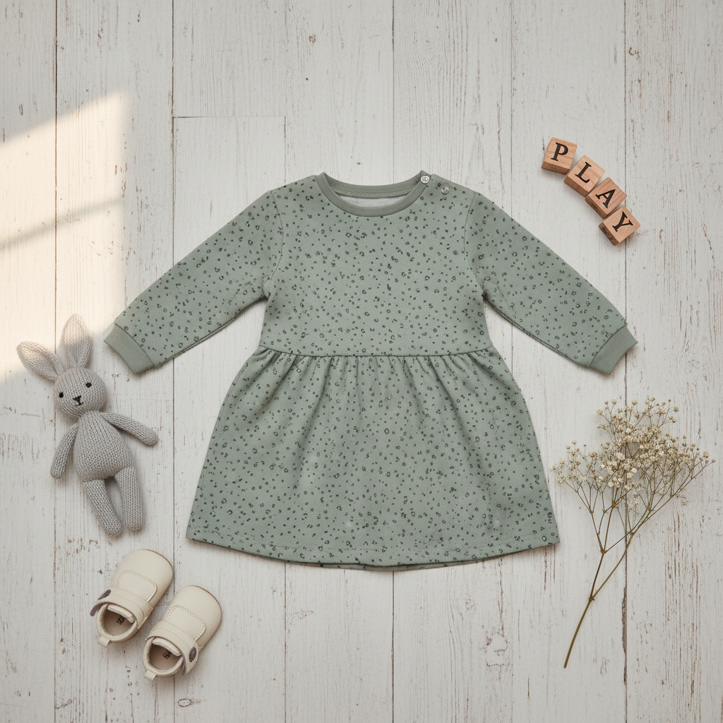 French Terry Mini Leo (pistazie)