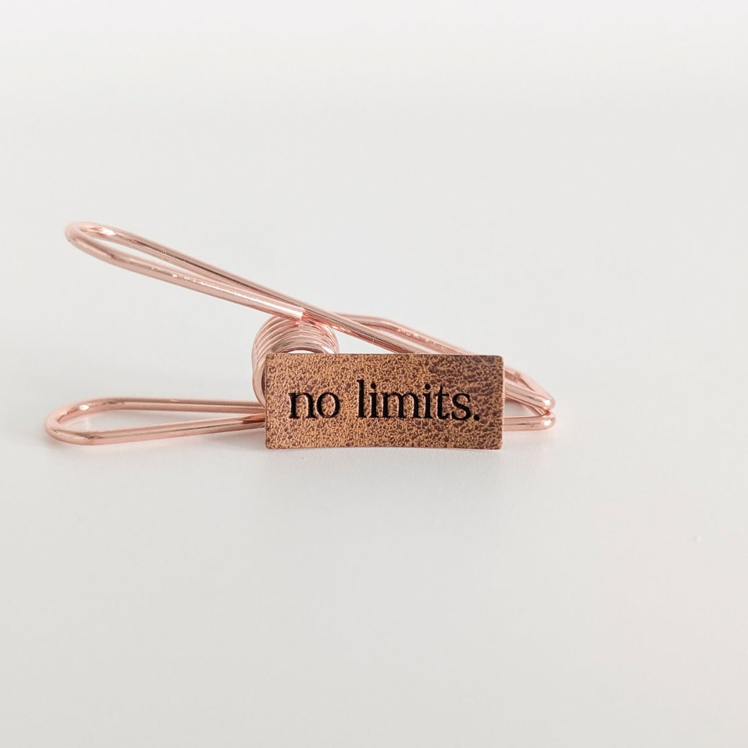 Kunstlederlabel "no limits"
