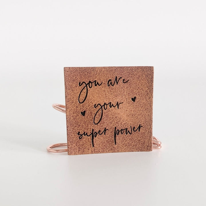 Kunstlederlabel "You are your superpower"