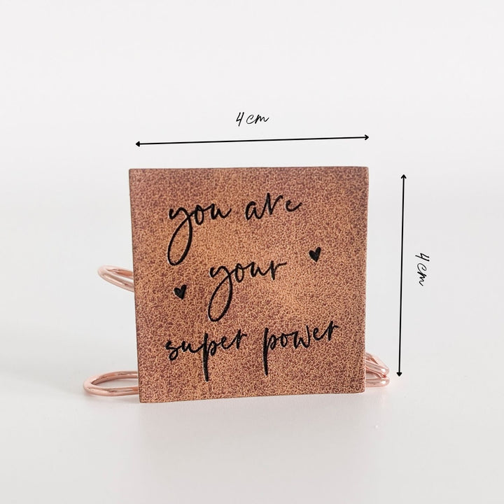 Kunstlederlabel "You are your superpower"