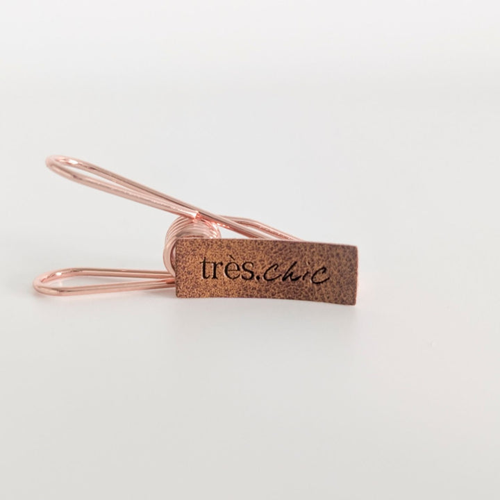 Kunstlederlabel "Trés chic"