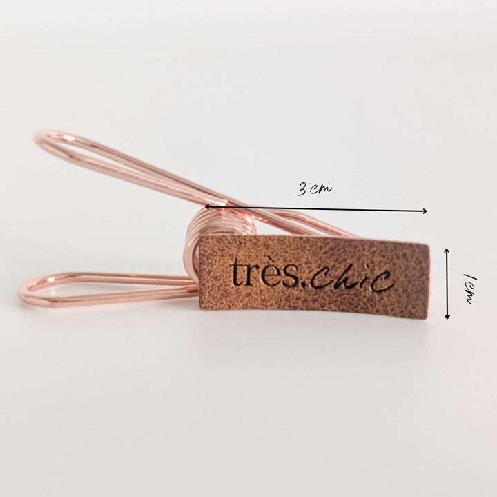 Kunstlederlabel "Trés chic"