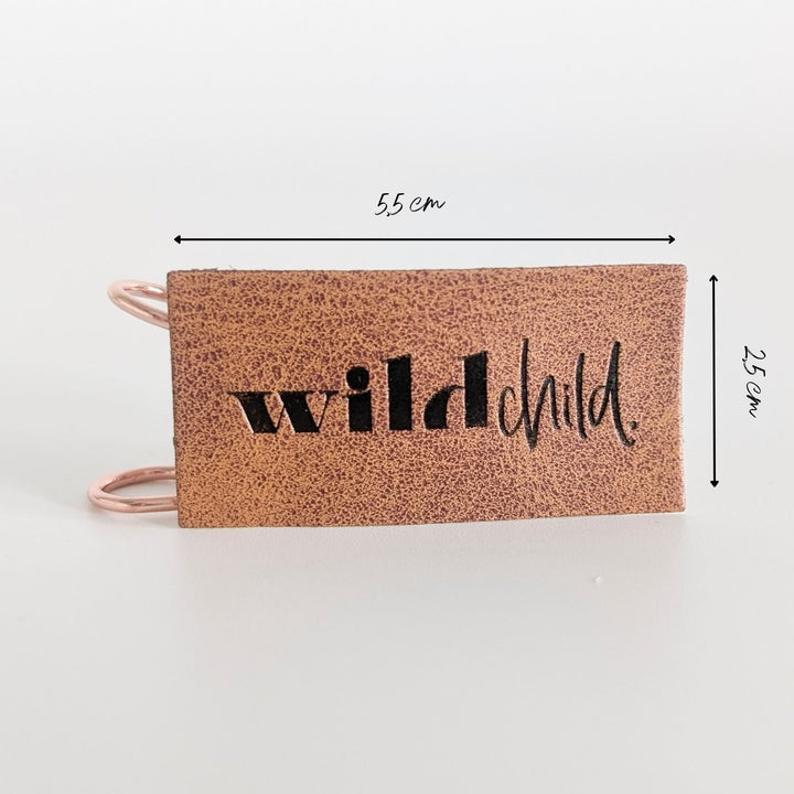 Kunstlederlabel "wild child"