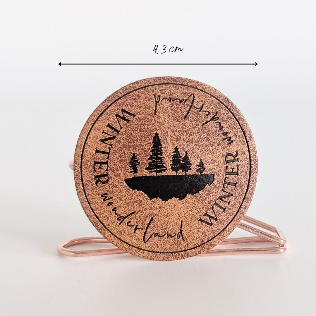 Kunstlederlabel "Winter Wonderland"
